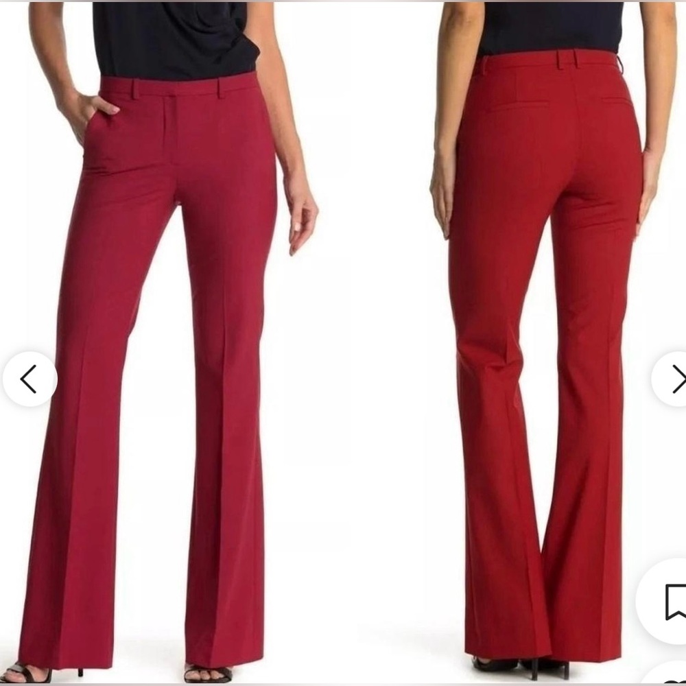 Theory Crimson Flare Pants